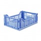 Folding crate, baby blue - Midi