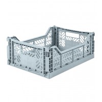 Folding crate, Pale Blue - Midi