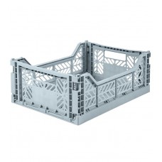Folding crate, Pale Blue - Midi