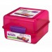 Sistema Madkasse med rum, lunch cube, 1,4 l., Pink