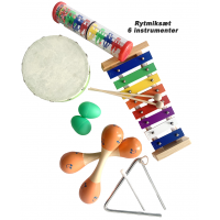 BabyBongo musik og -rytmiksæt, 6 instrumenter