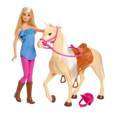 Barbie dukke og hest