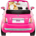 Barbie Fiat 500 med dukke - Pink