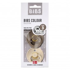 BIBS Colour sutter, dark oak/vanilla, str. 3, 2 stk.