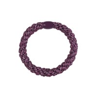 Bows by Stær Hårelastik, glitter purple metalic, 3 stk.