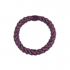 Hårelastik - glitter purple metalic (3 stk.)