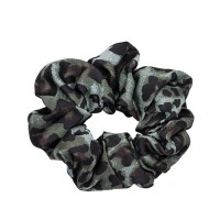 Bows by Stær Scrunchie, leopard grey/green