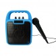 Trådløs speaker m. mikrofon - Light blue