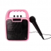 Trådløs speaker m. mikrofon - Pink