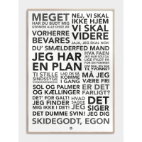 Olsen Banden citater plakat, S (29,7x42, A3)