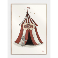 Tiny circus børneplakat, M (50x70, B2)