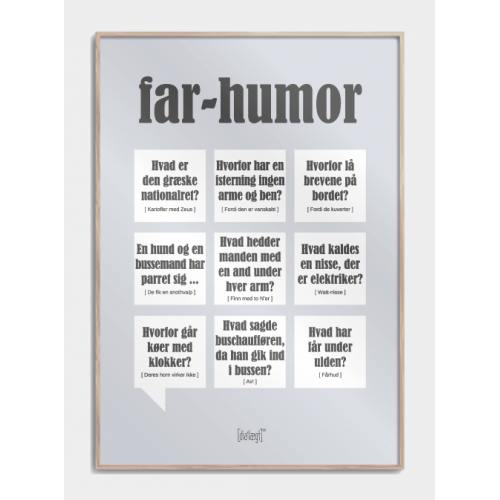 Far Humor Plakat, S, Spar 35% Little