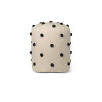 Dot tufted pouf - sand/sort
