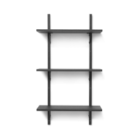 Sector hylde, triple - sort aske/sort messing (54 cm)