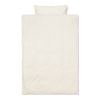 Voksen sengetøj - dot embroidery/off-white