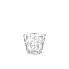 Ferm Living Wire basket, small, light grey