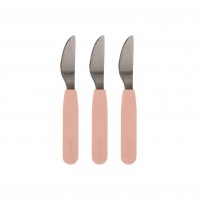 Filibabba Silikone knive, Peach, 3 stk.