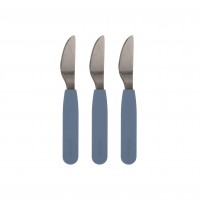 Filibabba Silikone knive, Powder blue, 3 stk.