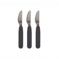 Silikone knive, 3-pak - Stone grey