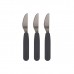 Silikone knive, 3-pak - Stone grey