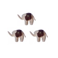 Elefantfamilie (3 stk) - brun