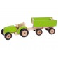 Goki Traktor med trailer, grøn