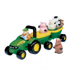 John Deere Traktor med dyr