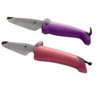 Kinderkitchen knivsæt til børn, 2 stk., børnekniv, pink/lilla
