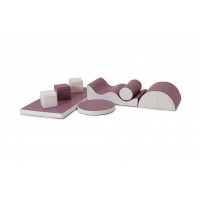 Intro-set large, pastel violet/hvid
