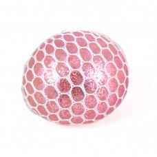 Klemmebold med glimmer og lys, lyserød