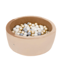 Misioo Boldbassin med 150 bolde, gold velvet, 90x30x5cm