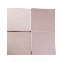 Legemåtte firkant - lila, velvet (120x120x5cm)