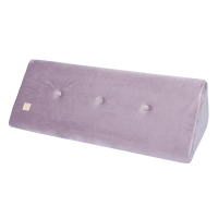 Støttepude - lila, velvet (120x50x36cm)
