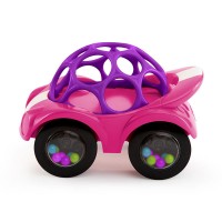 Rattle & roll bil, pink