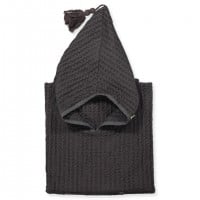 Pine Cone Baby poncho, Pepper