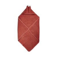 Håndklæde med hætte, Marsala (rød)
