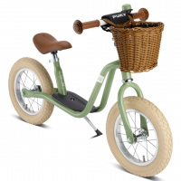 Løbecykel med støttefod - Støvet grøn