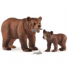 Schleich 42473, Grizzly bjørn med unge