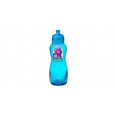 Drikkeflaske med bølge mønster - Blå (600 ml)