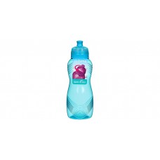 Drikkeflaske med bølge mønster - Lyseblå (600 ml)