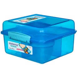 Sistema Madkasse, lunch cube, 2 l., Blå