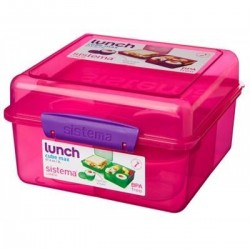 Sistema Madkasse, lunch cube, 2 l., Pink
