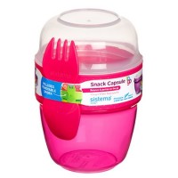 Snack capsule to-go, pink