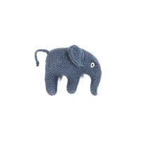 Strikket elefant rangle - Blue