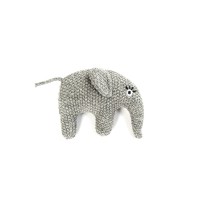 Strikket elefant rangle - Grey