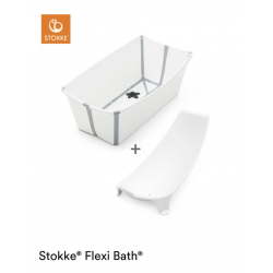 Stokke Flexi bath og Newborn support - Hvid