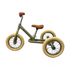 3-hjulet løbecykel i metal - Grøn 