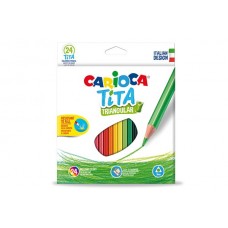 Carioca Farveblyanter, trekantet, 24 stk.