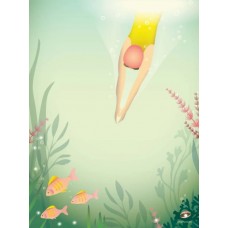 ViSSEVASSE Plakat, Swim like a fish (50x70cm)