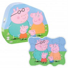 Peppa gris og familie deco puslespil